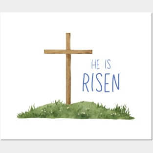 He is Risen - Easter Design Posters and Art